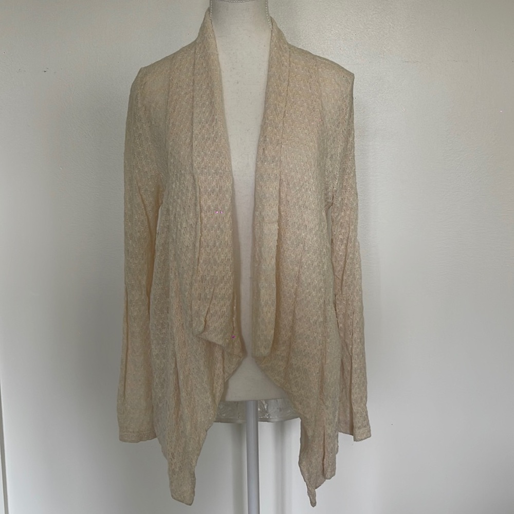 Anthropologie lace sweater cardigan